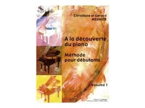 A la decouverte du piano vol.1 methode debutant + cd --- piano