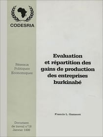 Évaluation et répartition des gains de production des entreprises burkinabé