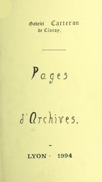 Pages d'archives