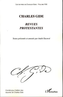 Charles Gide - Revues protestantes - Volume VIII