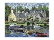 Peinture n°30x40 maison bretonne