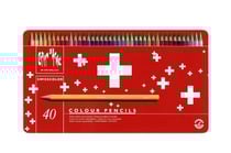 SWISSCOLOR BOITE METAL 40 COULEURS