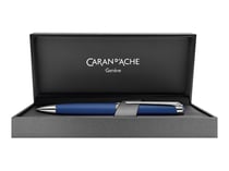 Stylo bille Caran d'Ache - Léman Blue Night Matt - Pointe moyenne