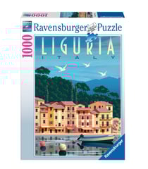 Puzzle 1000 pièces - Carte postale de Ligurie - Ravensburger