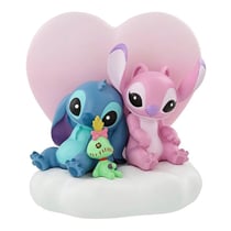 Figurine lumineuse Enesco Disney Grand Jester - Lilo et Stitch - Stitch & Angel sur un petit nuage