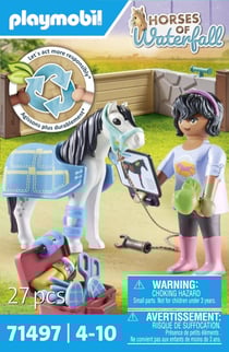 Playmobil® - Thérapeute et cheval - 71497 - Le Poney Club