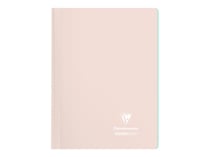 Cahier polypro - Format A4 21 x 29.7 cm - Koverbook pastel Blush - Clairefontaine - 160 pages lignées - Rose