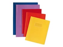 Protège-cahier - 21x29,7 cm - motif losange - blanc