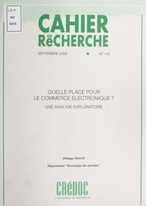Quelle place pour le commerce électronique ? - Une analyse exploratoire