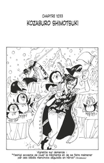 One Piece édition originale - Chapitre 1033 - Kozaburo Shimotsuki