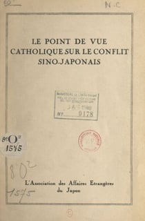 Le point de vue catholique sur le conflit sino-japonais