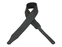 SANGLE CUIR/DAIM 6,3CM NOIR