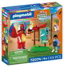 PLAYMOBIL® - Zoo : Mascotte perroquet coloré & enfant - 72074