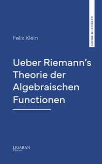 Ueber Riemann's Theorie der Algebraischen Functionen