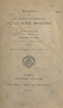 Mission dans les régions désertiques de la Syrie moyenne