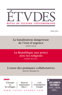 Revue Etudes Mars 2016 - La République aux prises avec les religions