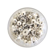 Mix de perles intercalaires Heishi - Argent - 12gr