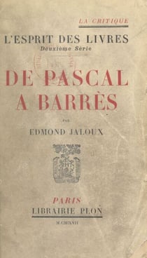 De Pascal à Barrès