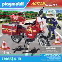 Pompier et moto - Playmobil® Les pompiers - 71466