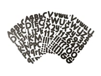 Lettres adhésives en tissu 2,5 cm - Beige - 54 pcs - Stickers alphabet -  Creavea