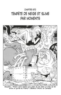 One Piece édition originale - Chapitre 670 - Tempête de neige et slime par moment