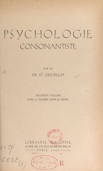 Psychologie consonantiste (2) - Avec 40 figures dans le texte