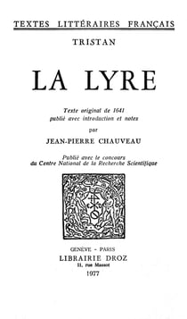 La Lyre - Texte original de 1641