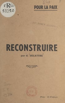 Reconstruire - Pour la paix