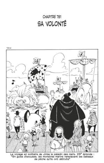 One Piece édition originale - Chapitre 781 - Sa volonté