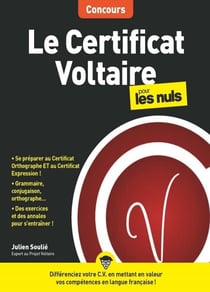 Le Certificat Voltaire pour les Nuls Concours