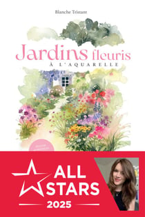 Jardins fleuris à l'aquarelle
