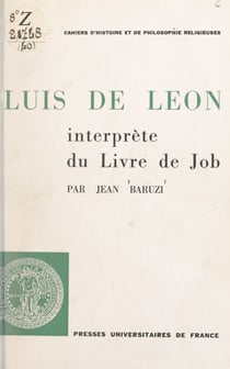 Luis de León - Interprète du Livre de Job