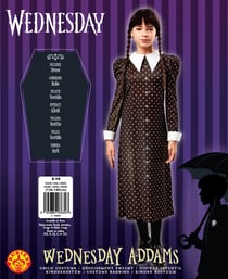 Deguis class mercredi addams 9 10 ans