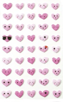 Stickers émoticônes coeur - Cooky