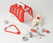 Ensemble Vétérinaire avec Chien en Peluche