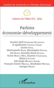Parlons économie-développement - Cahiers de l'IREA N°2-2016