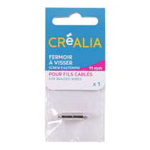 1 fermoir à visser de 11 mm - Métal - Créalia