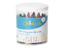 Crayon de couleur GENERIQUE Omyacolor - Craie A La Cire Bebe Incassable + 2  Taille Crayons - Boite De 40