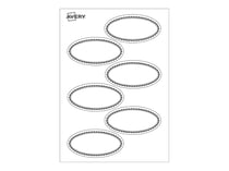 Lot de 18 Etiquettes blanches solubles - Avery