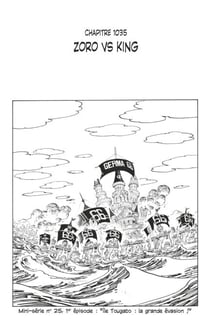 One Piece édition originale - Chapitre 1035 - Zoro versus King