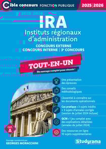 IRA : Instituts régionaux d'administration - Tout-en-un - Concours 2026–2027