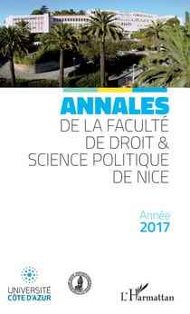 Annales de la faculté de droit et science politique de Nice - Année 2017