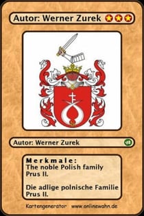 The noble Polish family Prus II. Die adlige polnische Familie Prus II.