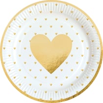 8 assiettes Everyday Love 23 cm