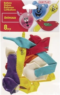 8 ballons animaux