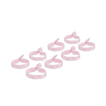 8 bracelets EVJF de folie - rose