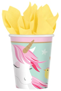 8 Gobelets 266 ml - Magical Unicorn