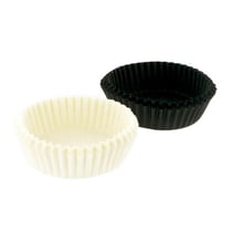 80 Mini Caissettes cuisson - noir et blanc - Cerf Dellier