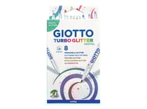 Feutres glitter - pastel - Lot de 8