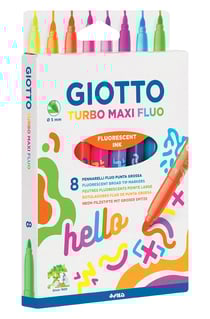 10 Feutres - Giotto - Turbo Maxi Fluo